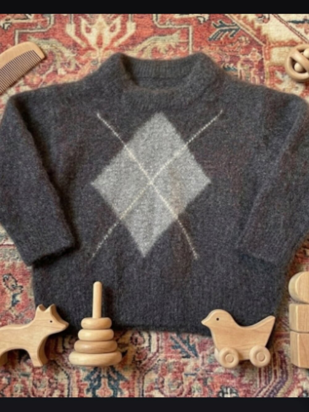 Barnum Made in Italy 100% Cashmere Baby Sweater - Size 6-12 M- boutique